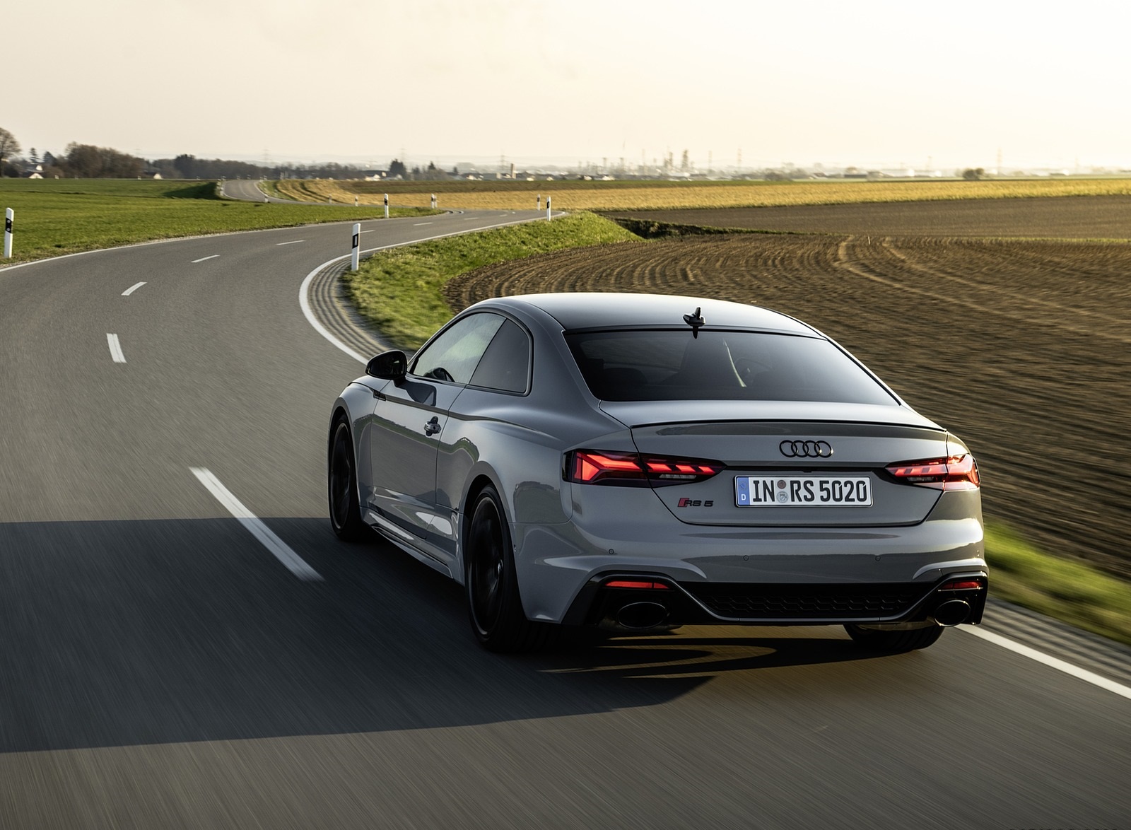 2020 Audi RS 5 Coupe (Color: Nardo Gray) Rear Three-Quarter Wallpapers #14 of 75