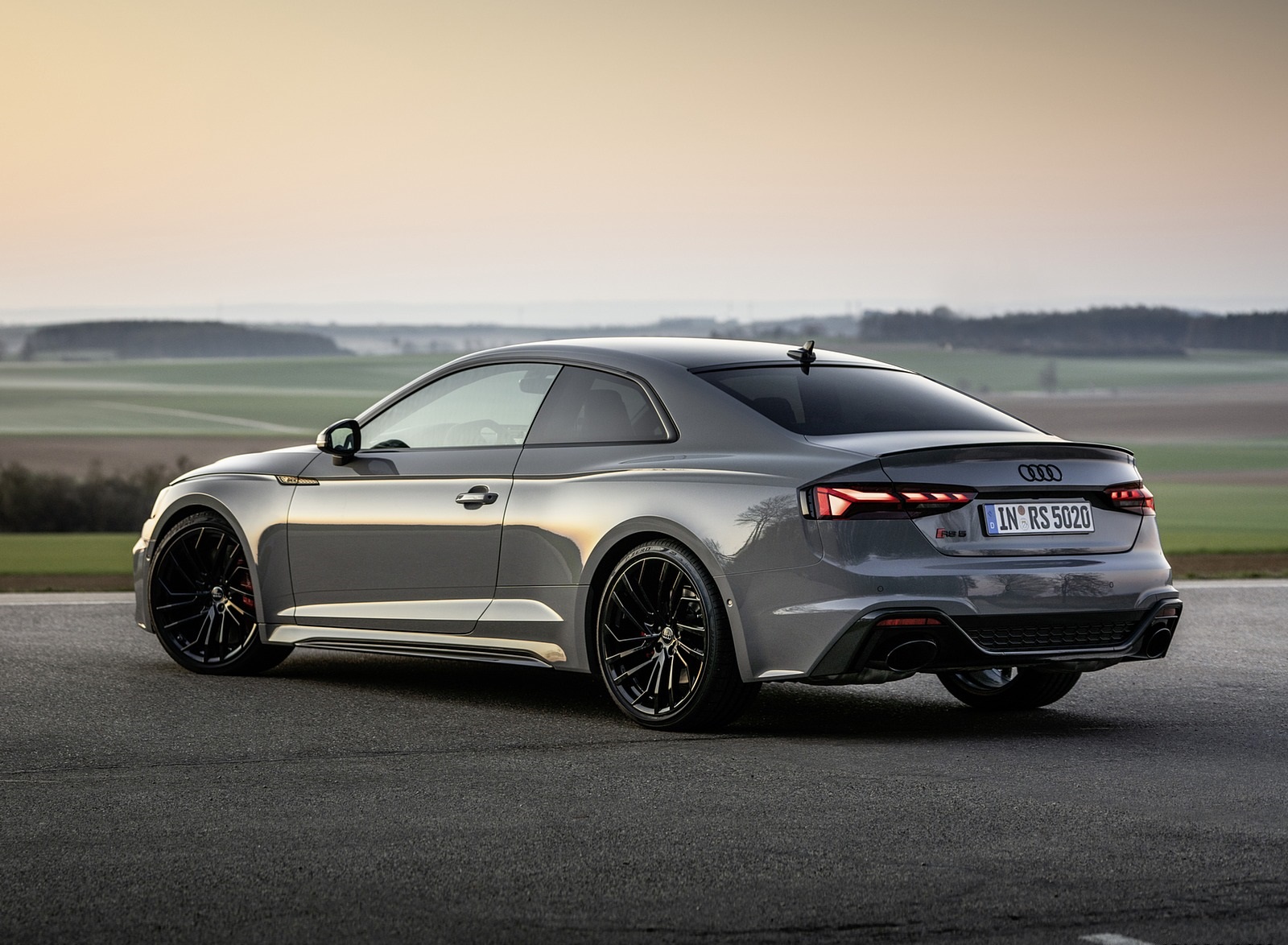 2020 Audi RS 5 Coupe (Color: Nardo Gray) Rear Three-Quarter Wallpapers #21 of 75