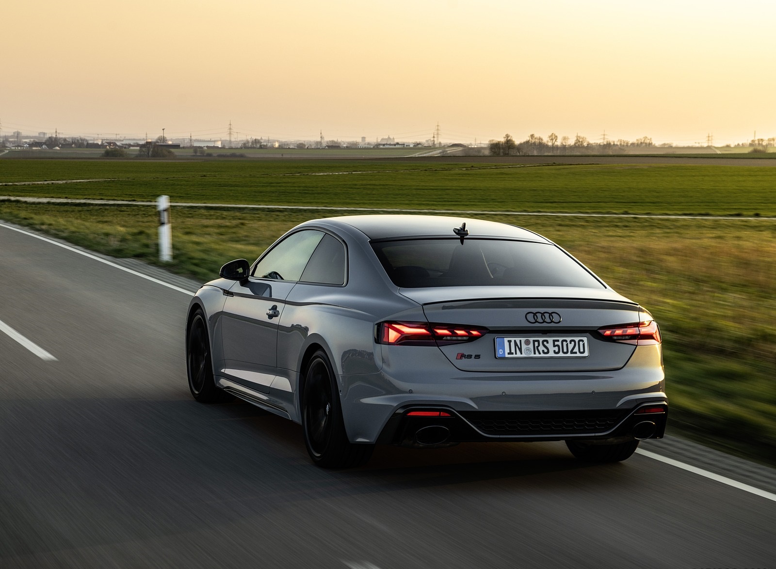 2020 Audi RS 5 Coupe (Color: Nardo Gray) Rear Three-Quarter Wallpapers #15 of 75