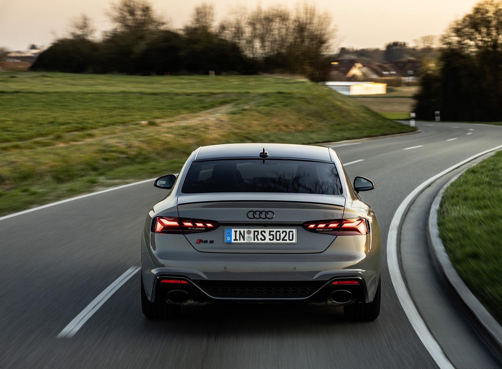 2020 Audi RS 5 Coupe (Color: Nardo Gray) Rear Wallpapers #17 of 75