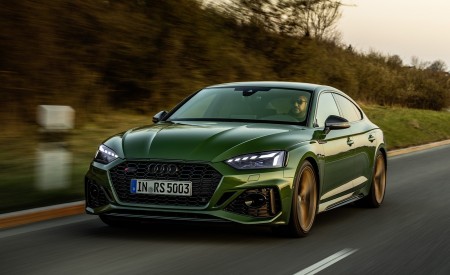 2020 Audi RS 5 Sportback (Color: Sonoma Green) Front Three-Quarter Wallpapers 450x275 (2)