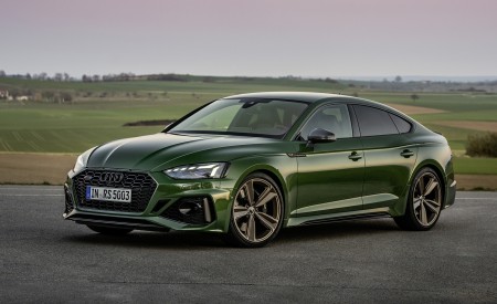 2020 Audi RS 5 Sportback (Color: Sonoma Green) Front Three-Quarter Wallpapers 450x275 (12)