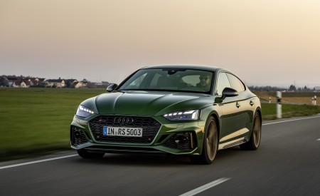2020 Audi RS 5 Sportback (Color: Sonoma Green) Front Three-Quarter Wallpapers 450x275 (3)