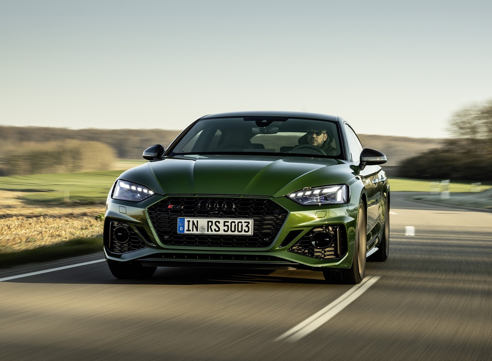 2020 Audi RS 5 Sportback (Color: Sonoma Green) Front Wallpapers (1)