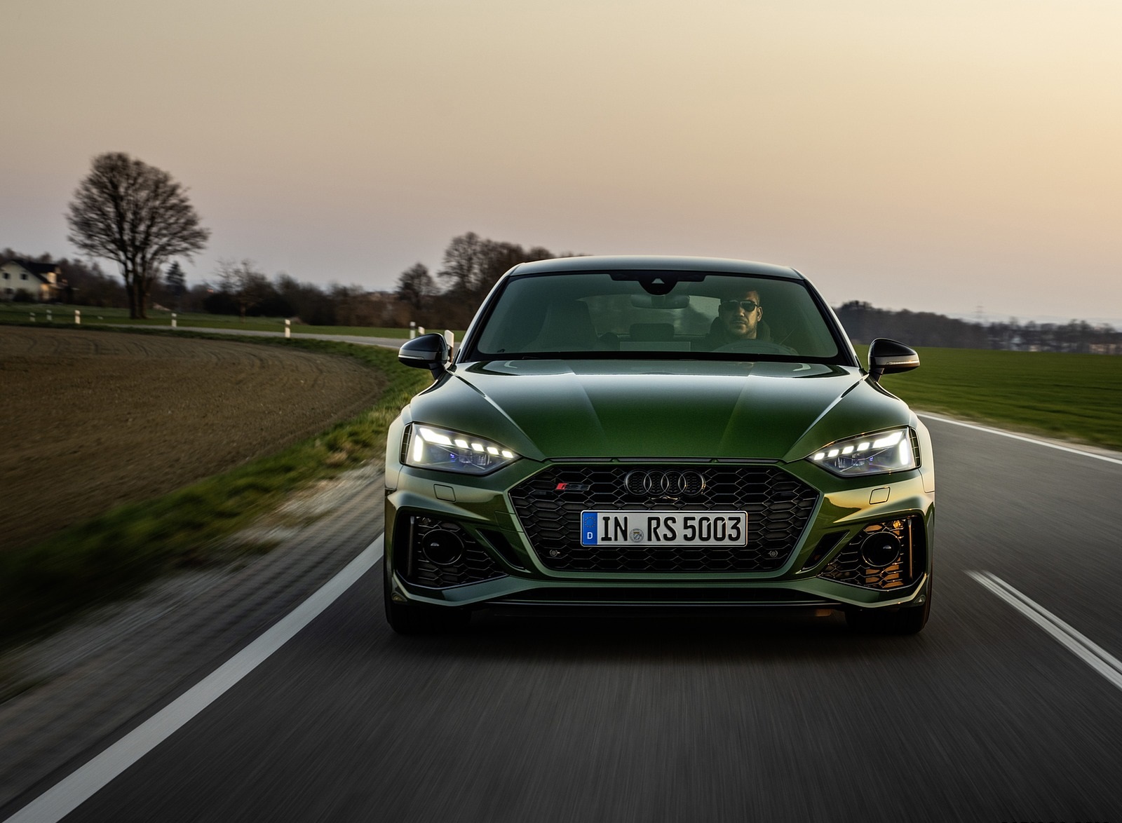 2020 Audi RS 5 Sportback (Color: Sonoma Green) Front Wallpapers (5)