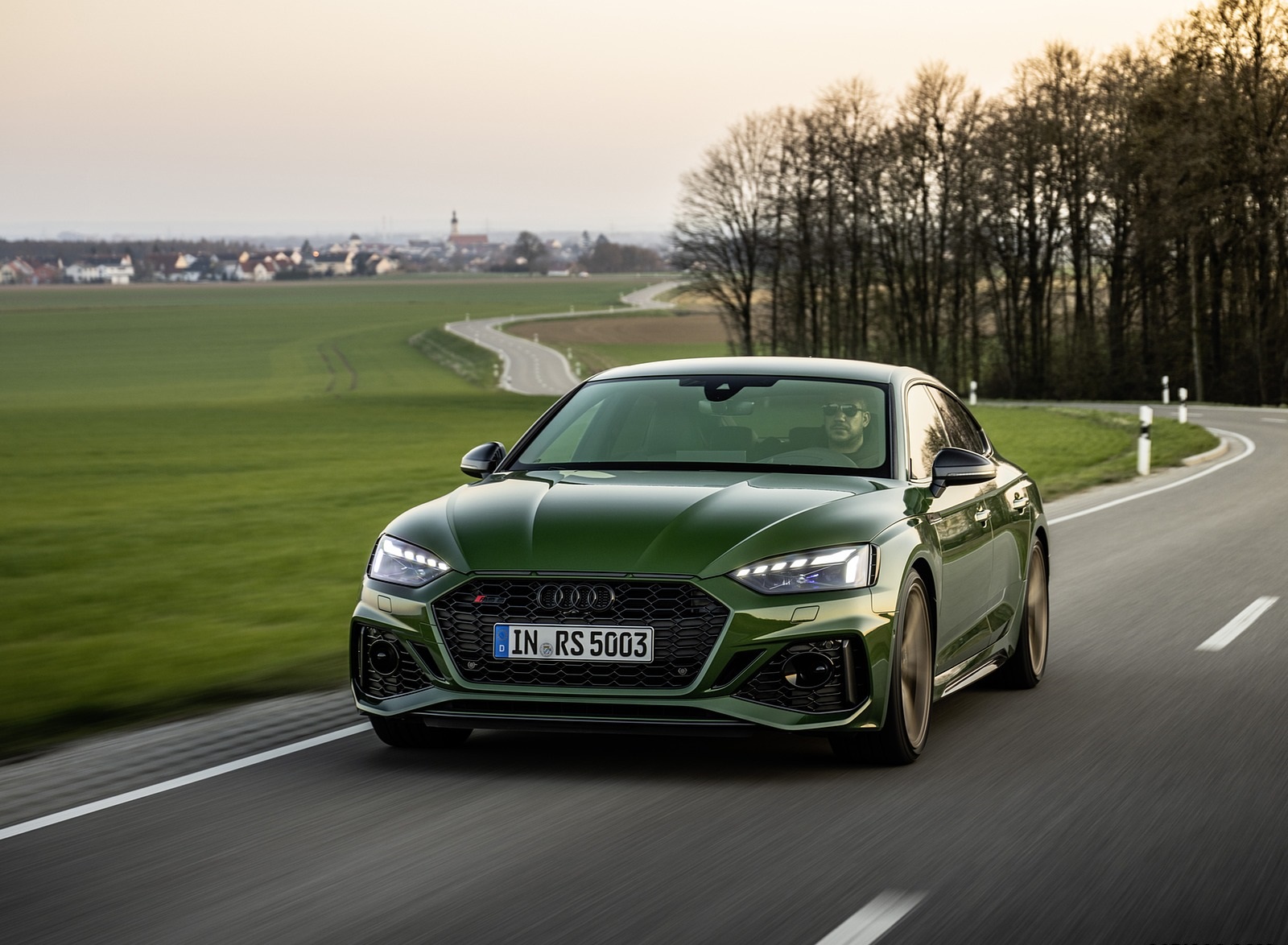2020 Audi RS 5 Sportback (Color: Sonoma Green) Front Wallpapers (6)