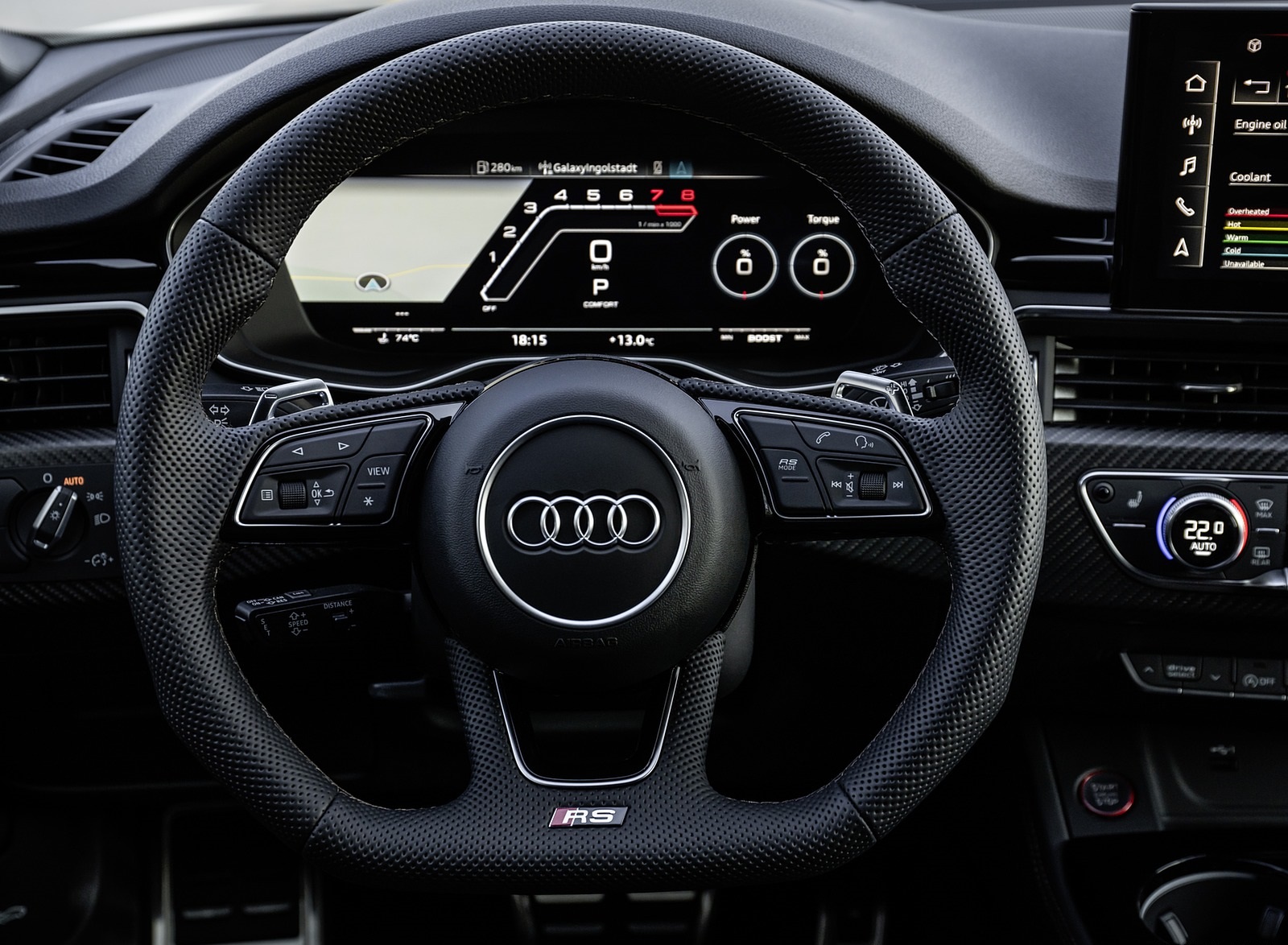 2020 Audi RS 5 Sportback Digital Instrument Cluster Wallpapers #37 of 76