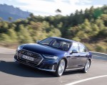 2020 Audi S8 (Color: Navarra Blue) Front Three-Quarter Wallpapers 150x120