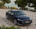 2020 Audi S8 (Color: Navarra Blue) Front Three-Quarter Wallpapers 150x120