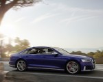 2020 Audi S8 (Color: Navarra Blue) Front Three-Quarter Wallpapers 150x120