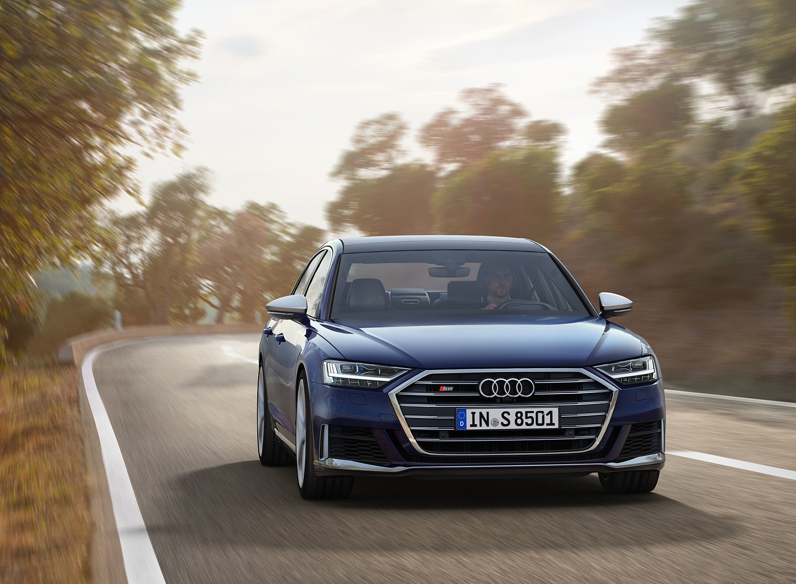 2020 Audi S8 (Color: Navarra Blue) Front Wallpapers #16 of 189