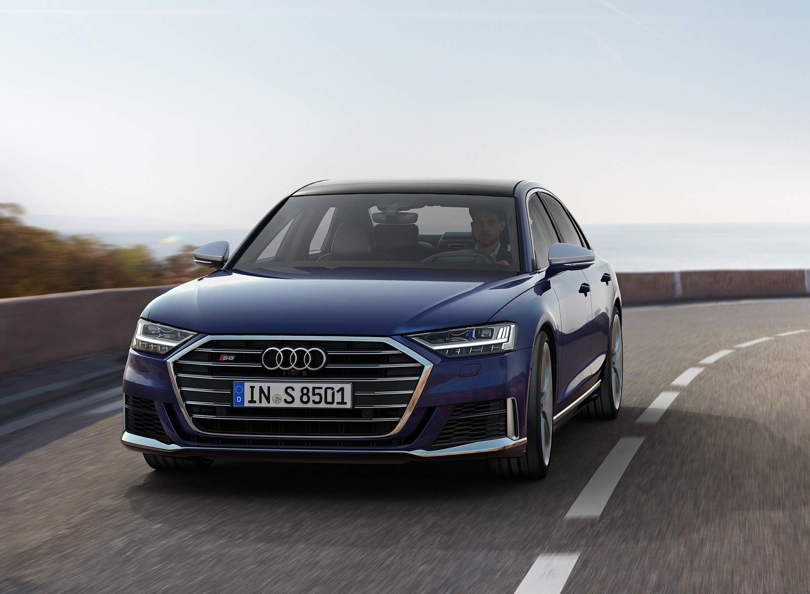 2020 Audi S8 (Color: Navarra Blue) Front Wallpapers #11 of 189