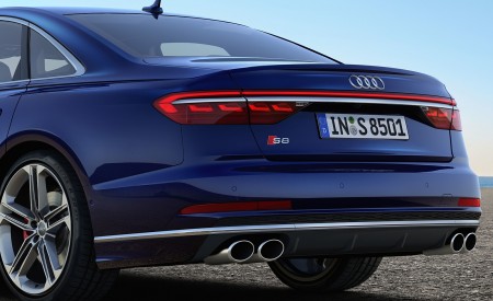 2020 Audi S8 (Color: Navarra Blue) Tail Light Wallpapers 450x275 (58)