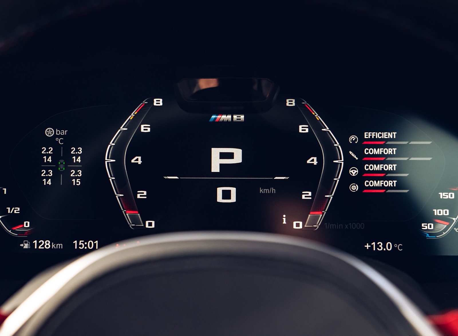 2020 BMW M8 Competition Convertible (UK-Spec) Digital Instrument Cluster Wallpapers #34 of 40