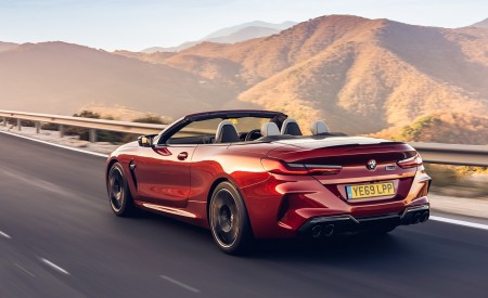 2020 BMW M8 Competition Convertible (UK-Spec) Rear Three-Quarter Wallpapers 450x275 (7)