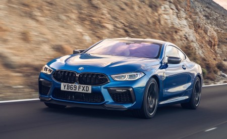 2020 BMW M8 Competition Coupe (UK-Spec) Front Three-Quarter Wallpapers 450x275 (2)