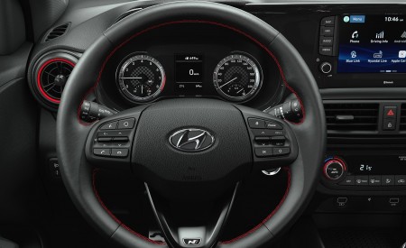 2020 Hyundai i10 N Line Interior Steering Wheel Wallpapers 450x275 (2)