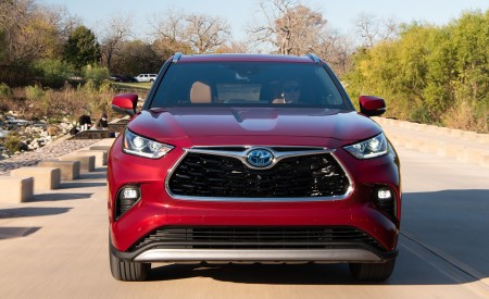 2020 Toyota Highlander Platinum Hybrid AWD (Color: Ruby Flare Pearl) Front Wallpapers 450x275 (2)