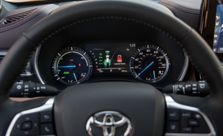 2020 Toyota Highlander Platinum Hybrid AWD (Color: Ruby Flare Pearl) Instrument Cluster Wallpapers 450x275 (24)