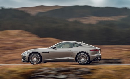 2021 Jaguar F-TYPE Coupe R-Dynamic P450 AWD (Color: Eiger Grey) Side Wallpapers 450x275 (50)