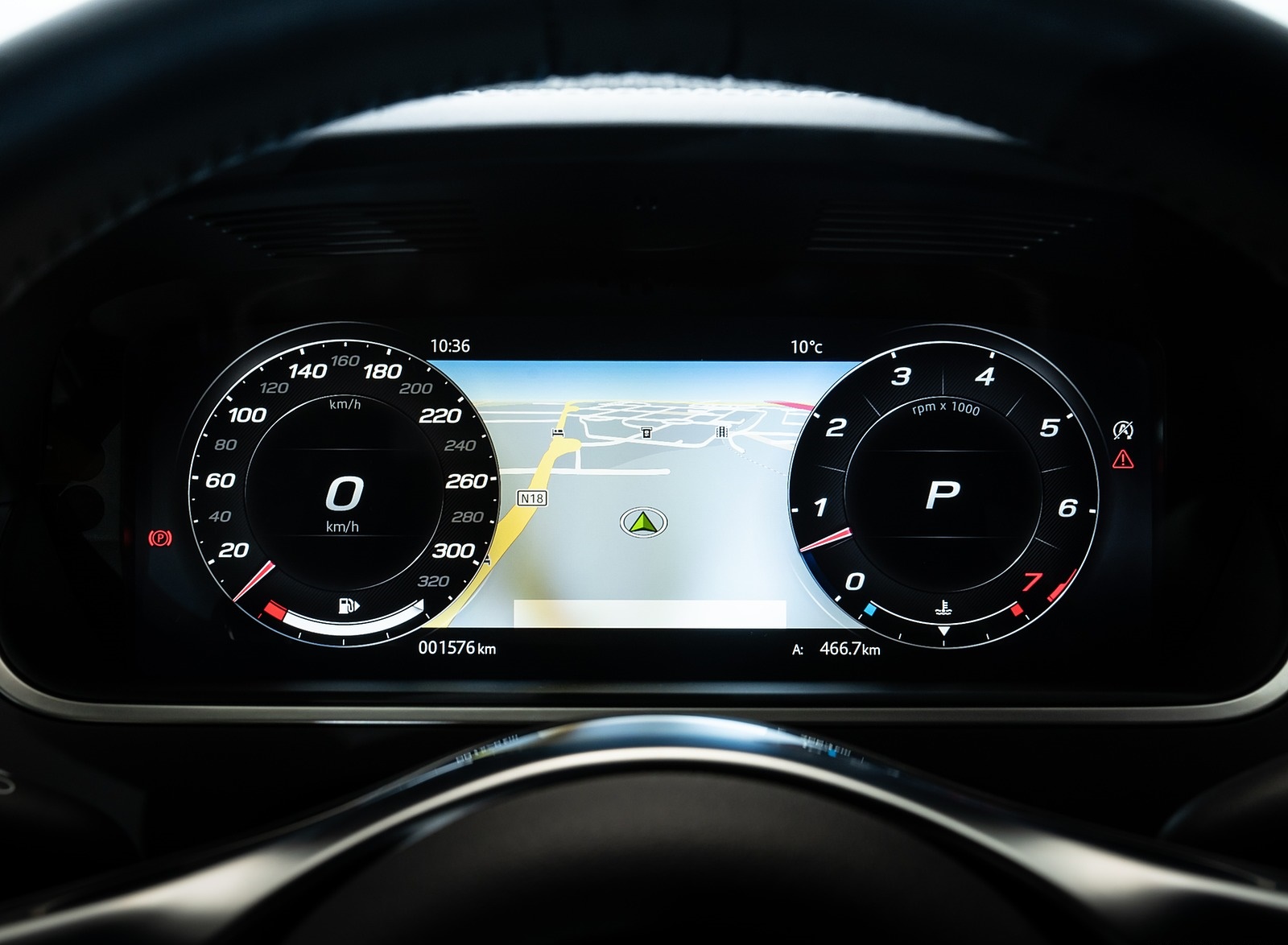 2021 Jaguar F-TYPE R Coupe AWD (Color: Sorrento Yellow) Digital Instrument Cluster Wallpapers #40 of 143