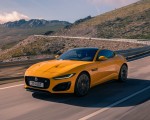 2021 Jaguar F-TYPE R Coupe AWD (Color: Sorrento Yellow) Front Three-Quarter Wallpapers 150x120