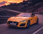 2021 Jaguar F-TYPE R Coupe AWD (Color: Sorrento Yellow) Front Three-Quarter Wallpapers 150x120