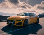 2021 Jaguar F-TYPE R Coupe AWD (Color: Sorrento Yellow) Front Three-Quarter Wallpapers 150x120