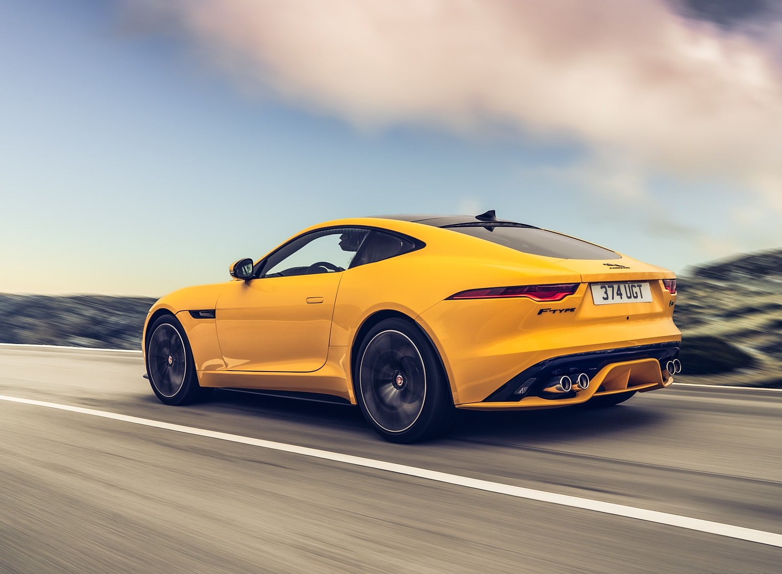 2021 Jaguar F-TYPE R Coupe AWD (Color: Sorrento Yellow) Rear Three-Quarter Wallpapers (5)