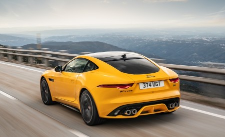 2021 Jaguar F-TYPE R Coupe AWD (Color: Sorrento Yellow) Rear Three-Quarter Wallpapers 450x275 (7)
