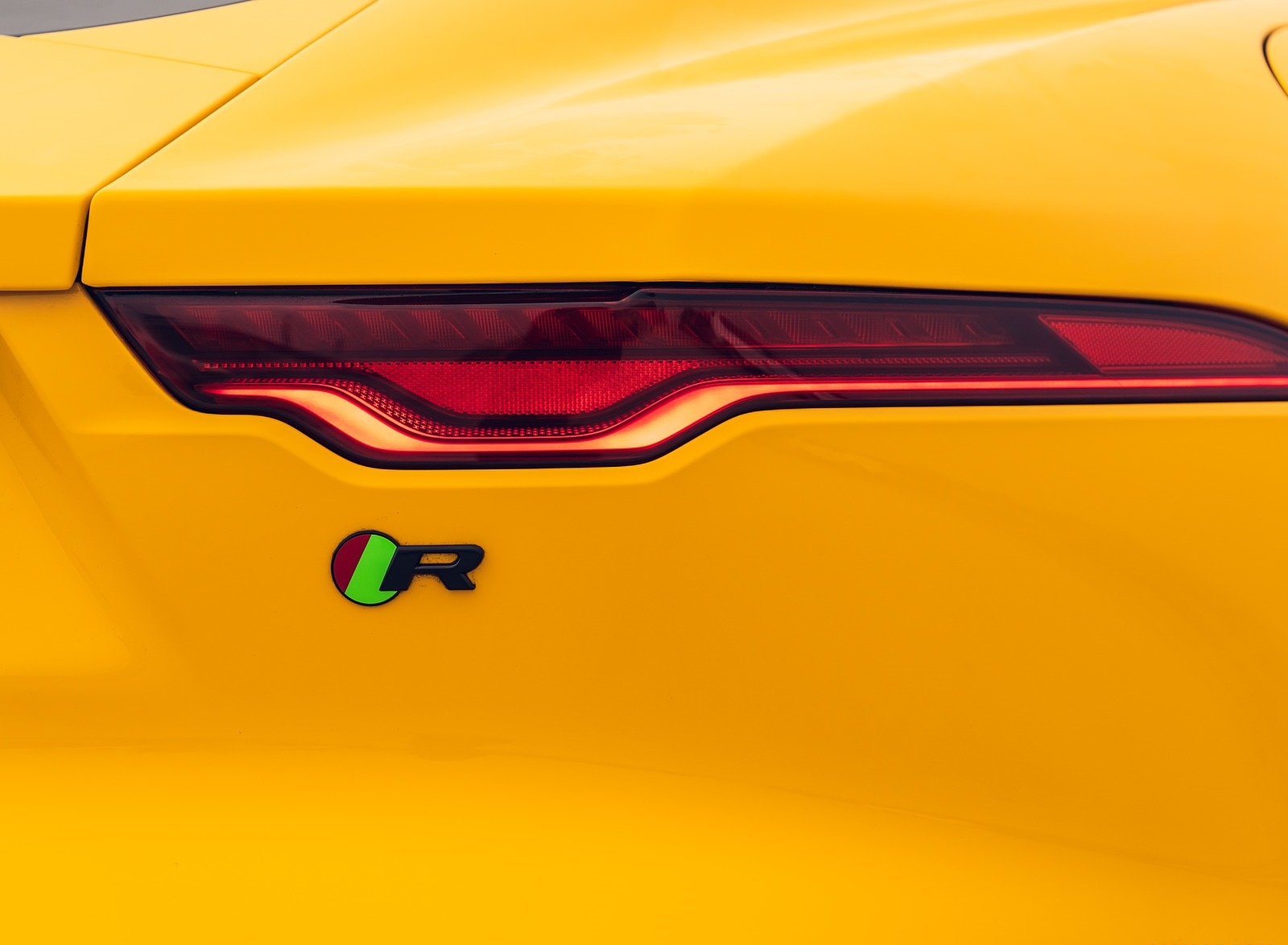 2021 Jaguar F-TYPE R Coupe AWD (Color: Sorrento Yellow) Tail Light Wallpapers #29 of 143