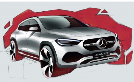 2021 Mercedes-Benz GLA Design Sketch Wallpapers 450x275 (114)