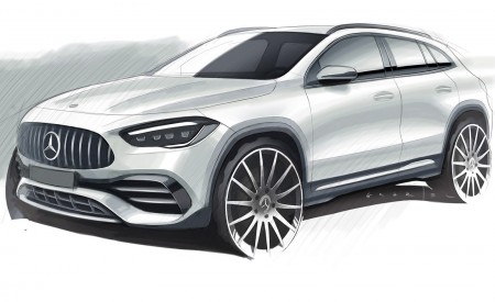 2021 Mercedes-Benz GLA Design Sketch Wallpapers 450x275 (113)