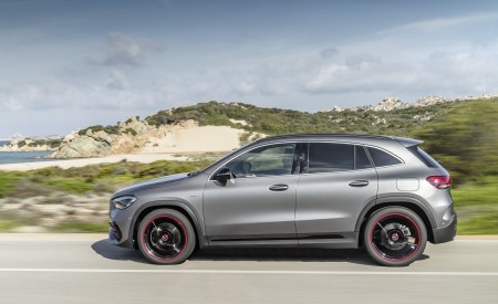 2021 Mercedes-Benz GLA Edition1 AMG Line (Color: Mountain Grey MAGNO) Side Wallpapers 450x275 (69)