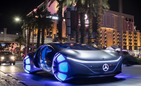 2020 Mercedes-Benz VISION AVTR Concept in Las Vegas Front Three-Quarter Wallpapers 450x275 (2)