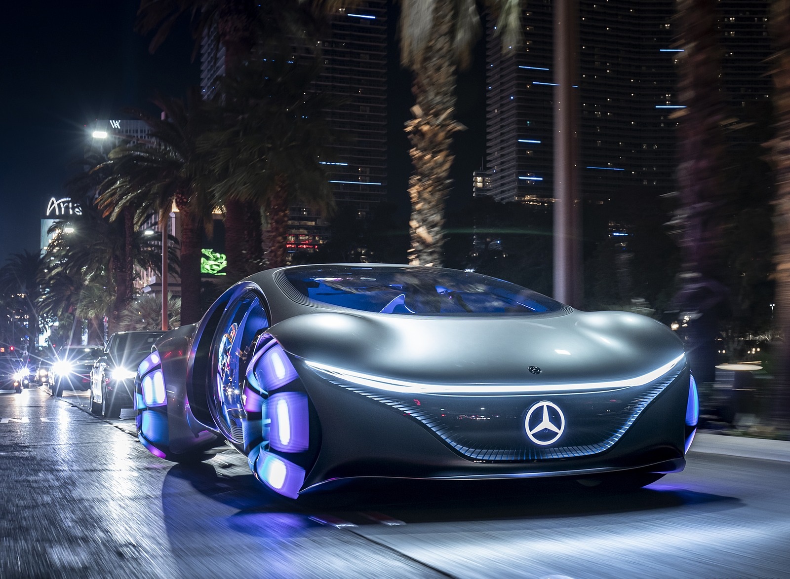 2020 Mercedes-Benz VISION AVTR Concept in Las Vegas Front Wallpapers (3)