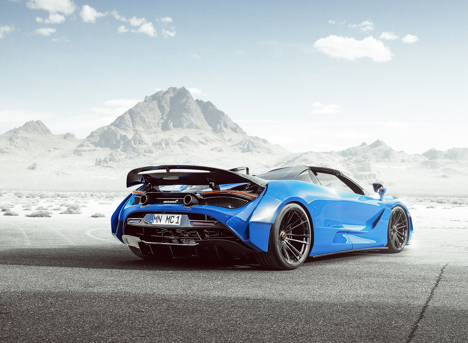 2020 NOVITEC N-LARGO based on McLaren 720S Spider Rear Three-Quarter Wallpapers (2)