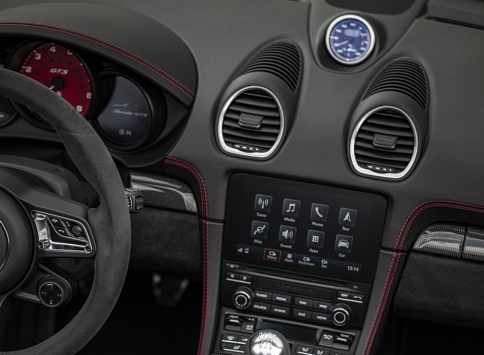 2020 Porsche 718 Boxster GTS 4.0 (Color: Carmine Red) Central Console Wallpapers #125 of 191