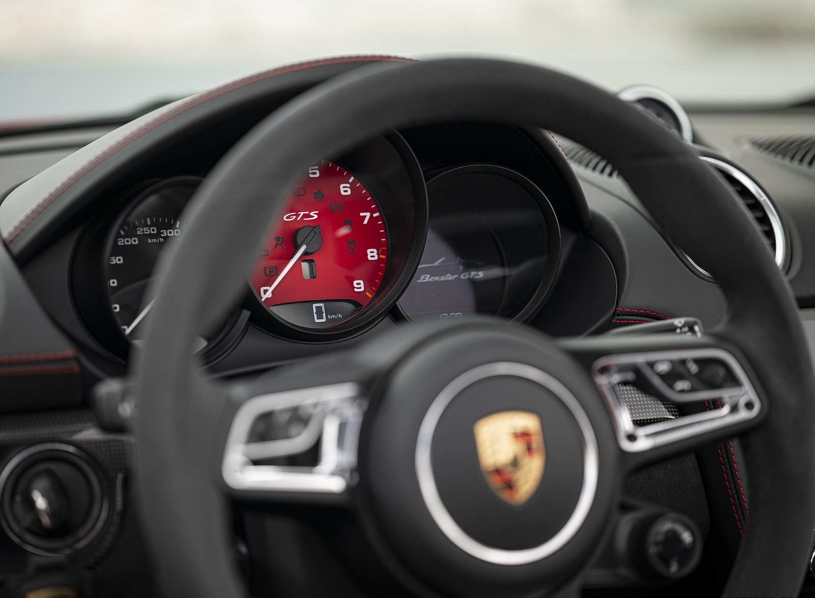 2020 Porsche 718 Boxster GTS 4.0 (Color: Carmine Red) Interior Detail Wallpapers #116 of 191