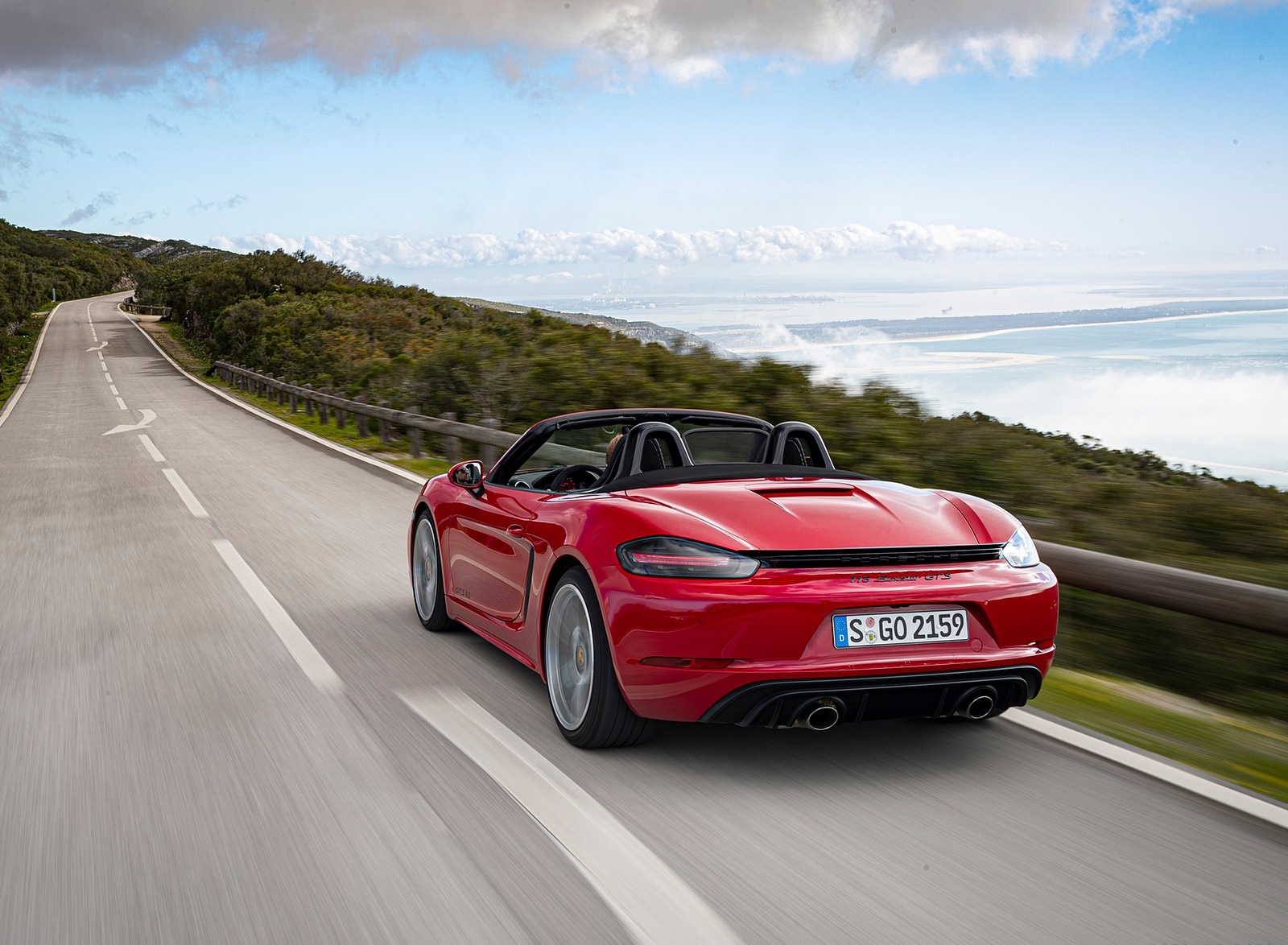 2020 Porsche 718 Boxster GTS 4.0 (Color: Carmine Red) Rear Three-Quarter Wallpapers #70 of 191