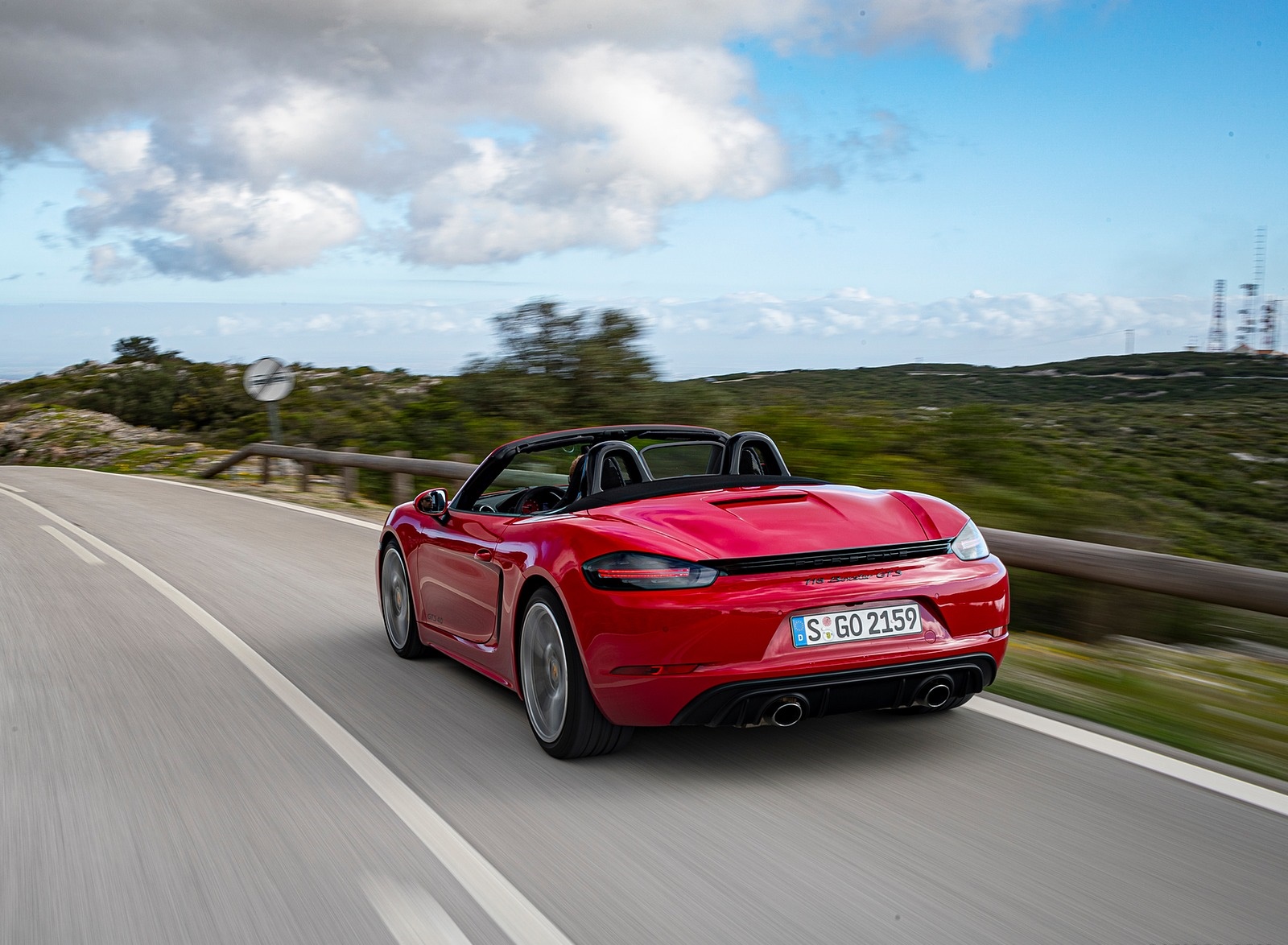 2020 Porsche 718 Boxster GTS 4.0 (Color: Carmine Red) Rear Three-Quarter Wallpapers #72 of 191