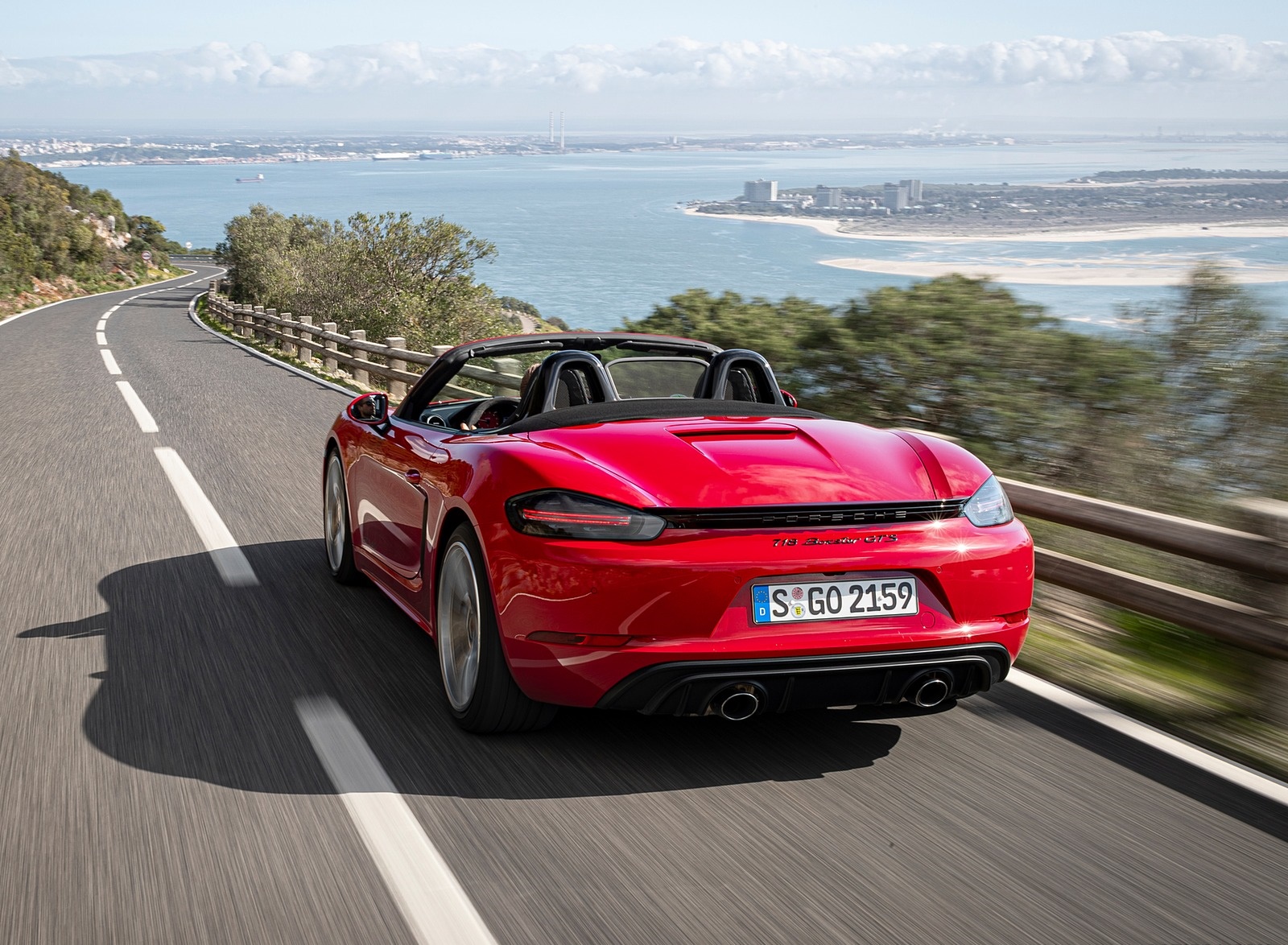2020 Porsche 718 Boxster GTS 4.0 (Color: Carmine Red) Rear Three-Quarter Wallpapers #64 of 191