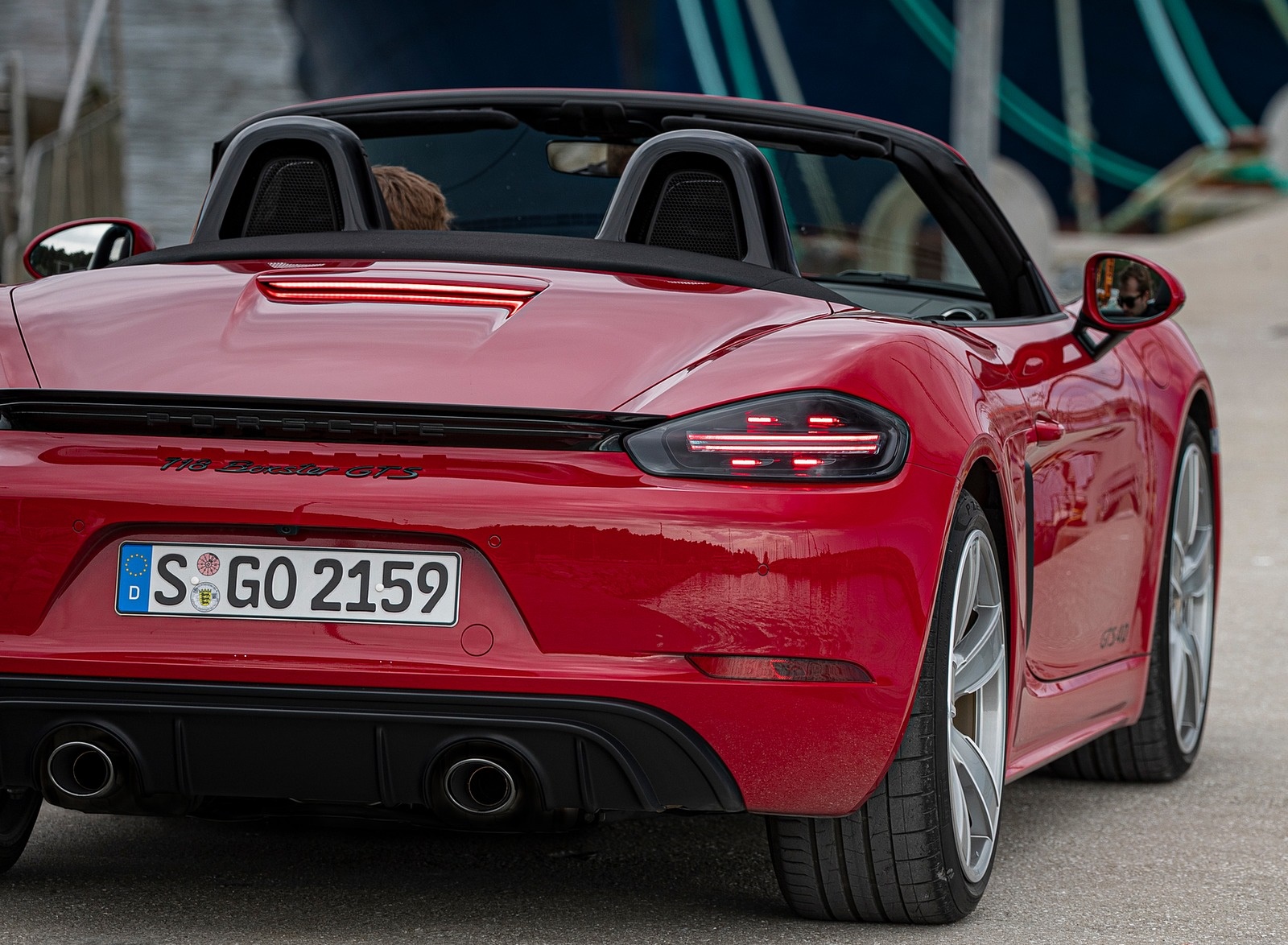 2020 Porsche 718 Boxster GTS 4.0 (Color: Carmine Red) Rear Wallpapers #103 of 191