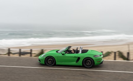 2020 Porsche 718 Boxster GTS 4.0 (Color: Phyton Green) Side Wallpapers 450x275 (5)