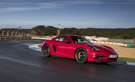 2020 Porsche 718 Cayman GTS 4.0 (Color: Carmine Red) Front Three-Quarter Wallpapers 450x275 (15)