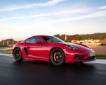 2020 Porsche 718 Cayman GTS 4.0 (Color: Carmine Red) Front Three-Quarter Wallpapers 150x120