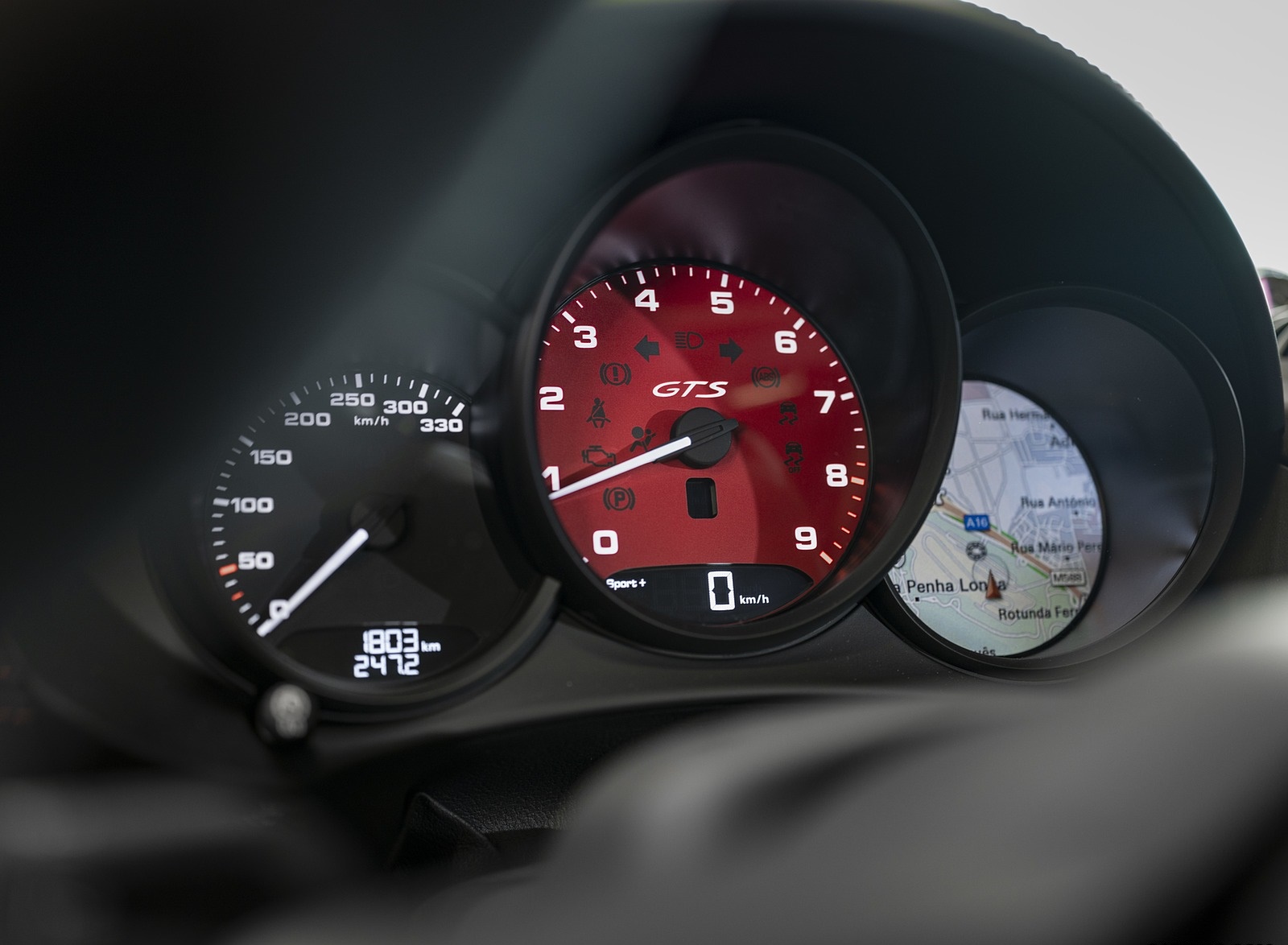 2020 Porsche 718 Cayman GTS 4.0 (Color: Carmine Red) Instrument Cluster Wallpapers #55 of 192