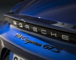 2020 Porsche 718 Cayman GTS 4.0 (Color: Gentian Blue Metallic) Badge Wallpapers 150x120