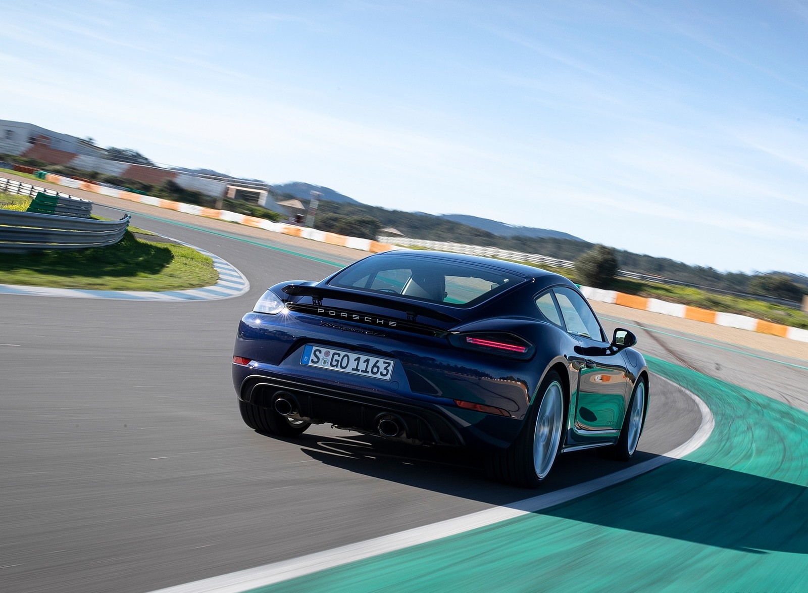 2020 Porsche 718 Cayman GTS 4.0 (Color: Gentian Blue Metallic) Rear Three-Quarter Wallpapers #150 of 192