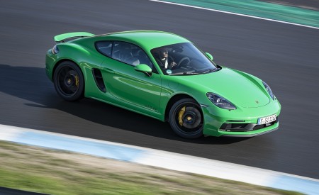 2020 Porsche 718 Cayman GTS 4.0 (Color: Phyton Green) Front Three-Quarter Wallpapers 450x275 (76)